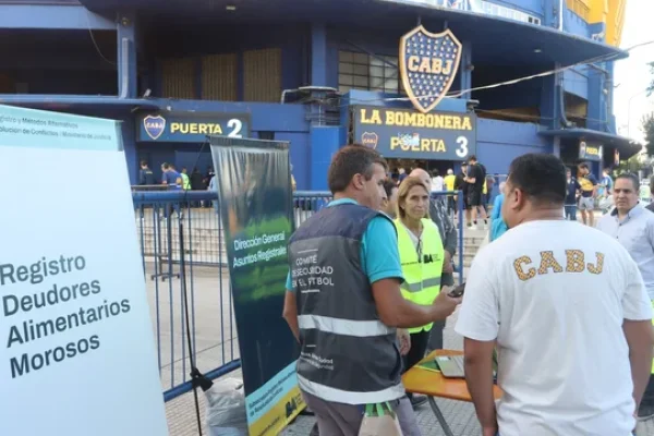 Prohíben el ingreso a estadios a deudores alimentarios en la Ciudad de Buenos Aires