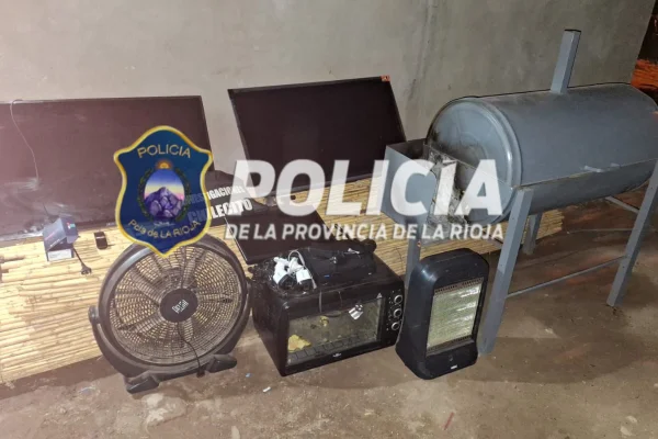 La Policia recuperó varios elementos en Chilecito