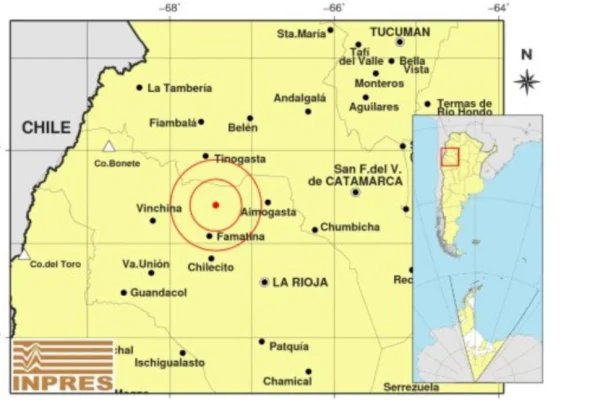 Un fuerte temblor sacudió la provincia
