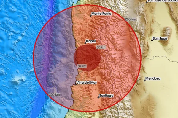 Un nuevo sismo de 5 puntos sacudió Chile y se sintió en la ciudad de Santiago