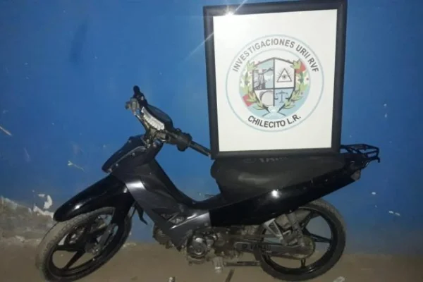 Investigaciones recuperó una motocicleta robada en Chilecito
