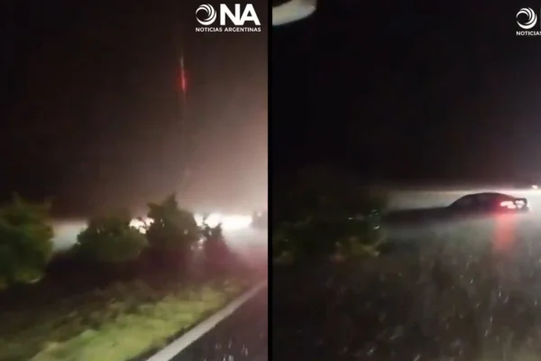 Caos en Ruta 9: autos flotando y cortes totales