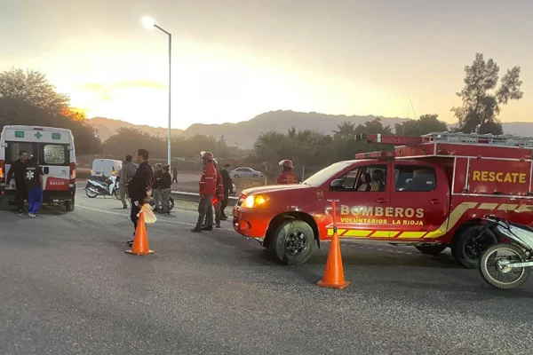 Ciclista cayó de su rodado y sufrió heridas