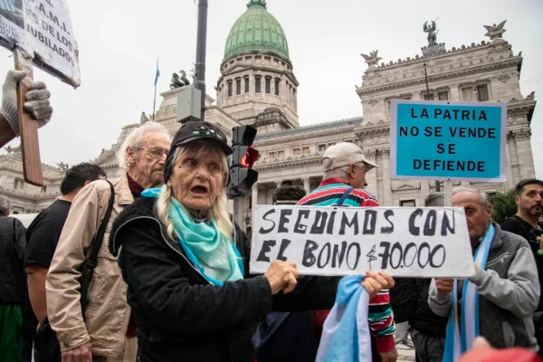 Los jubilados encaran este miércoles una nueva protesta en el Congreso