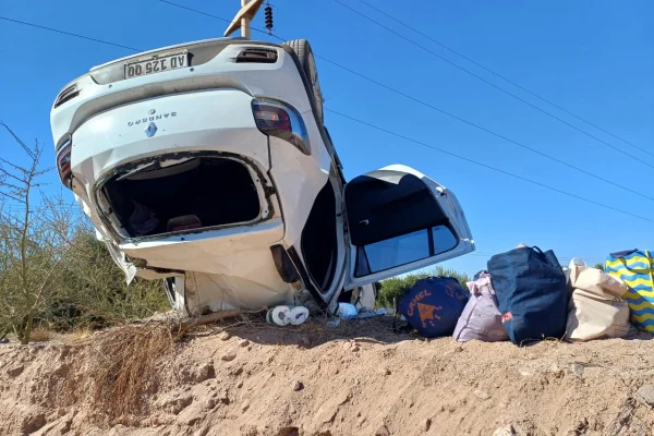 Vuelco en Ruta 74 dejó una herida grave