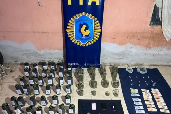 Desbarataron “kiosco” de drogas en Barrio Argentino