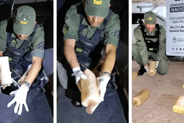 Tenían más de 19 kilos de cocaína escondidos en el auto y perro detector los descubrió