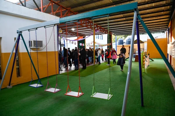 Quedó inaugurado un nuevo espacio recreativo en el Jardín N° 6