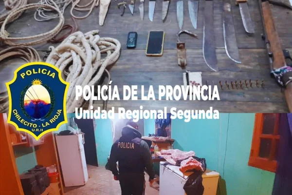 La policia recuperó elementos y detuvo a dos sujetos en Chilecito