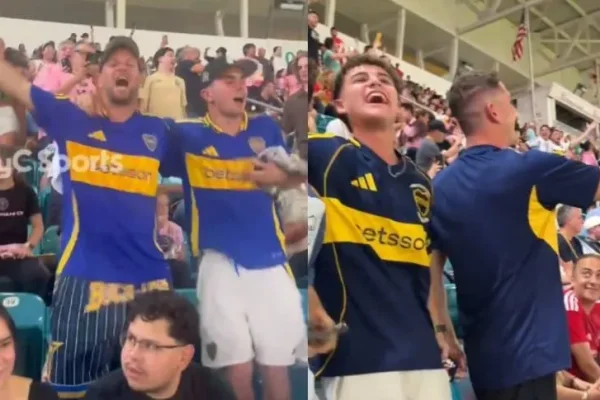 Hinchas de Boca coparon el partido inaugural del Mundial de Clubes entre Inter Miami y Al Ahly: el “dale Bo” y la cargada a River