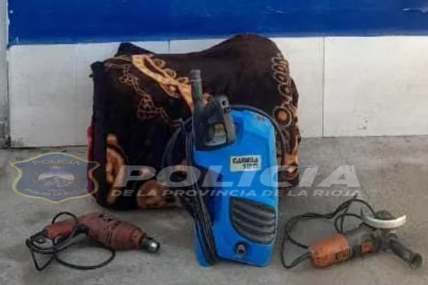 La policia recuperó elementos en Aimogasta