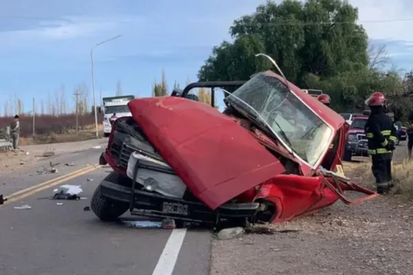 Mendoza: un conductor murió tras chocar con un camión cargado con 34 toneladas de cal