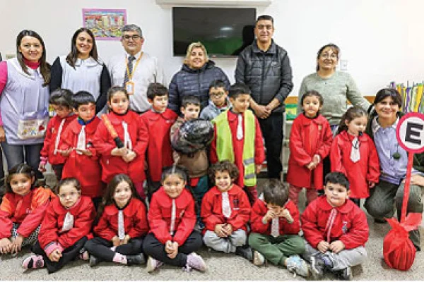 Jardín de la Normal tuvo charla en educación vial