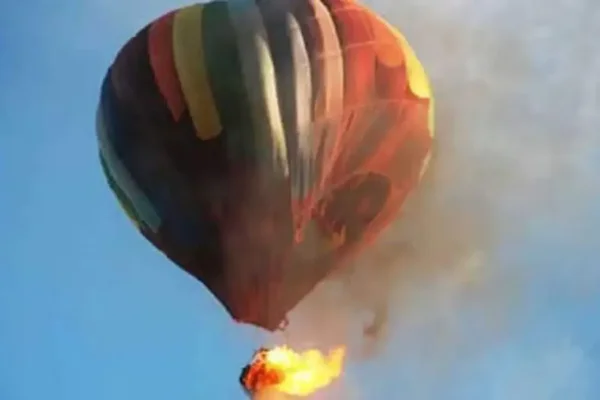 Tragedia en Brasil: ocho muertos al prenderse fuego un globo aerostático