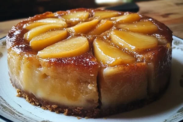 Torta invertida de manzanas caramelizadas: ideal para la merienda