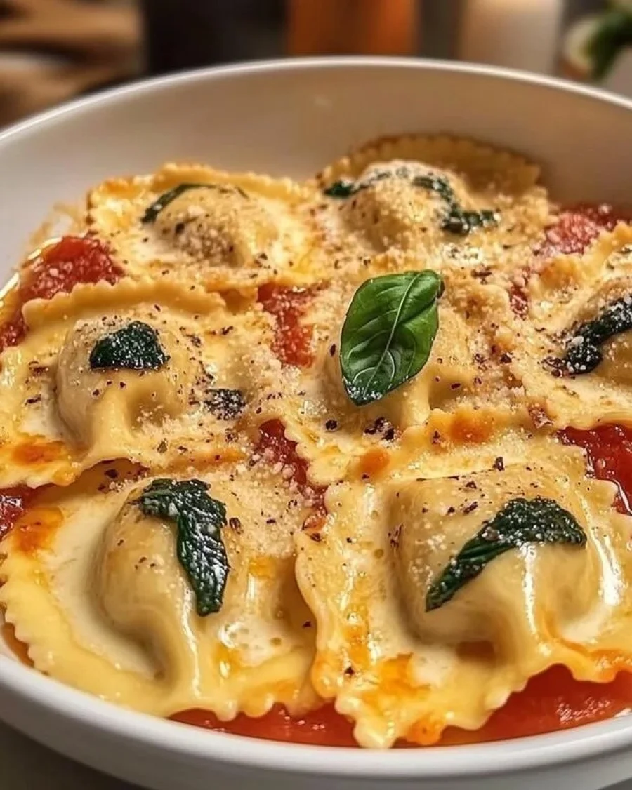 Estos ravioles rellenos de carne braseada son ideales para compartir.