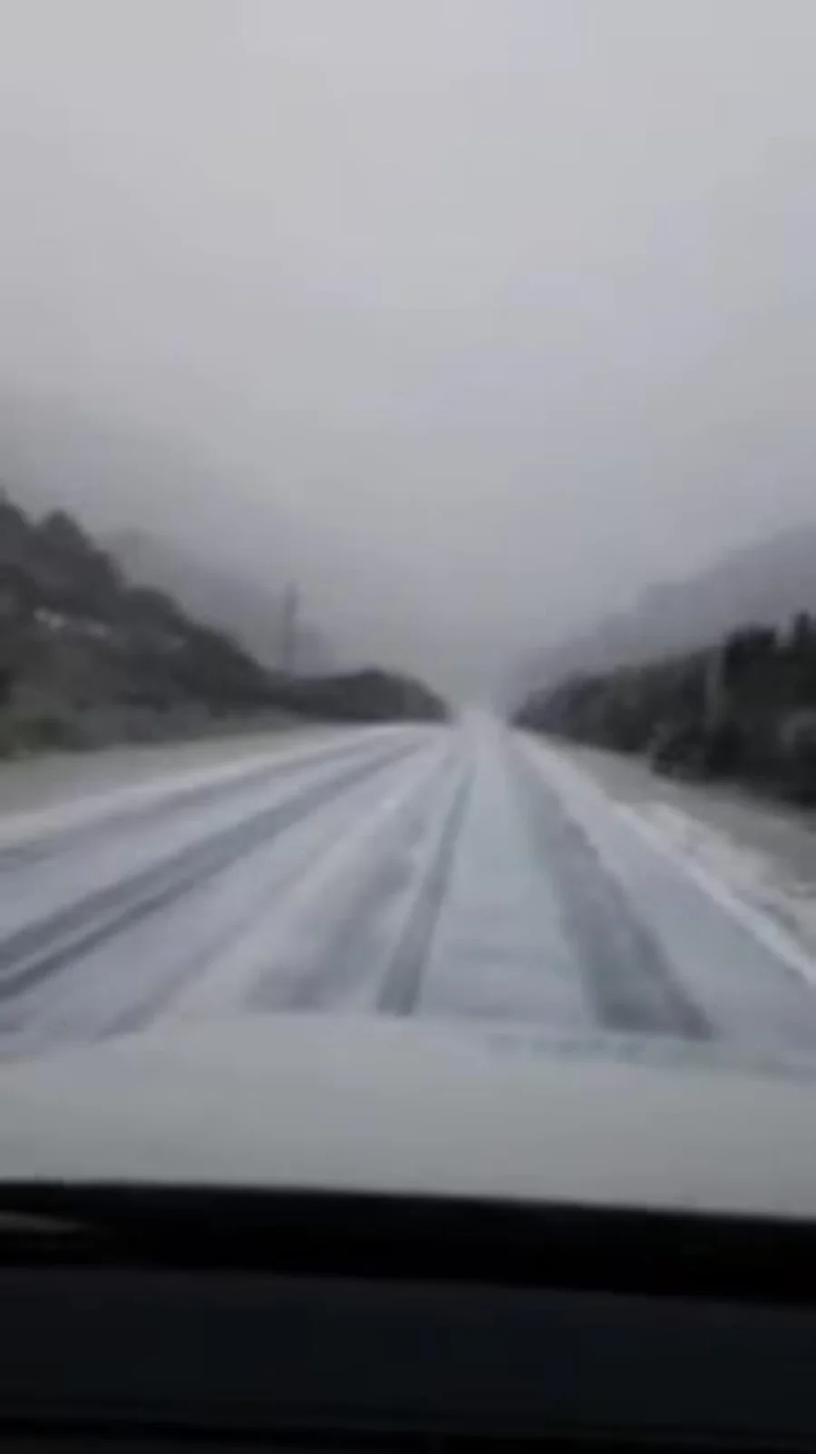 Sierra de la Ventana fue otra de las zonas donde se registraron nevadas