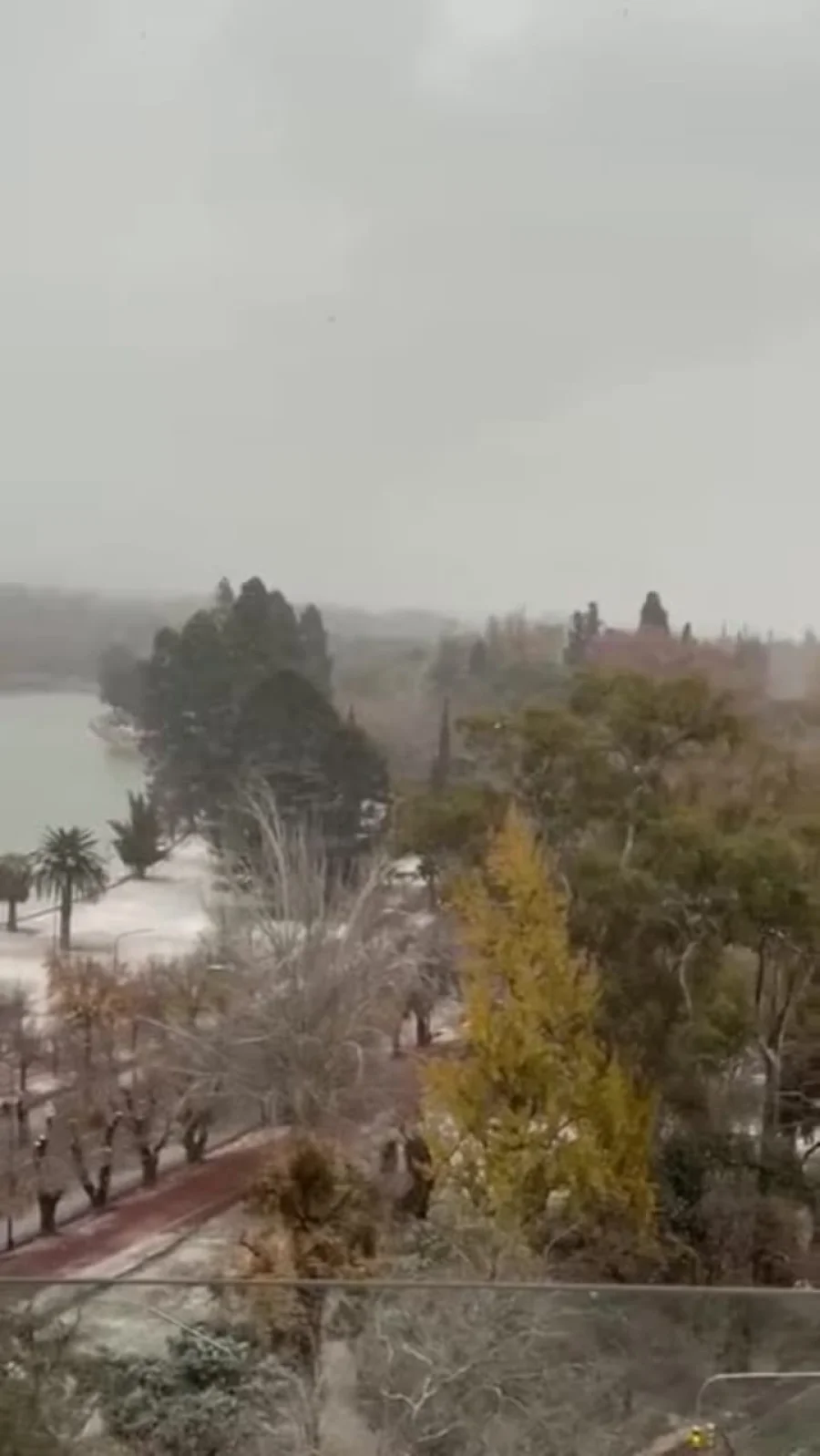 Así amaneció Parque San Martín, Mendoza