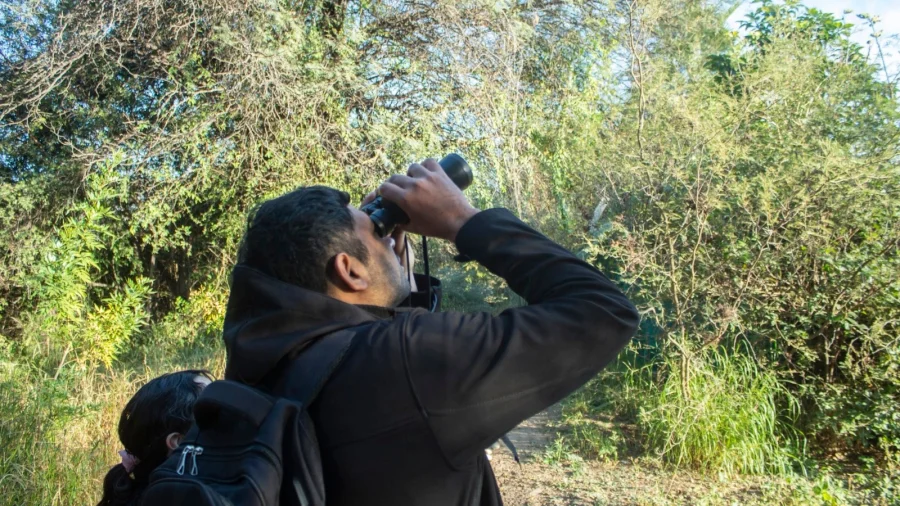 La observación. Se llevó a cabo en uno de los recorridos que tiene la Reserva, el cual tuvo una duración de dos horas.