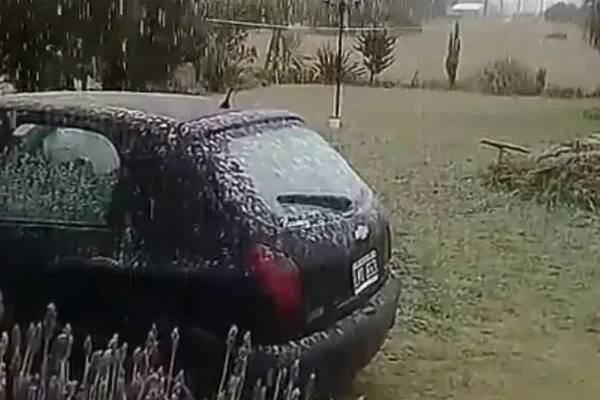 Cayó nieve en la zona sur de Mar del Plata