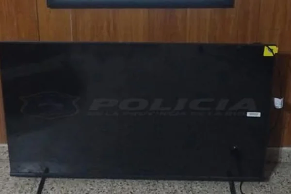 La policia recuperó un televisor tras un allanamiento
