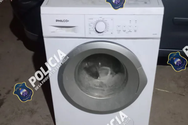 La Policia recuperó un lavarropas en la zona norte