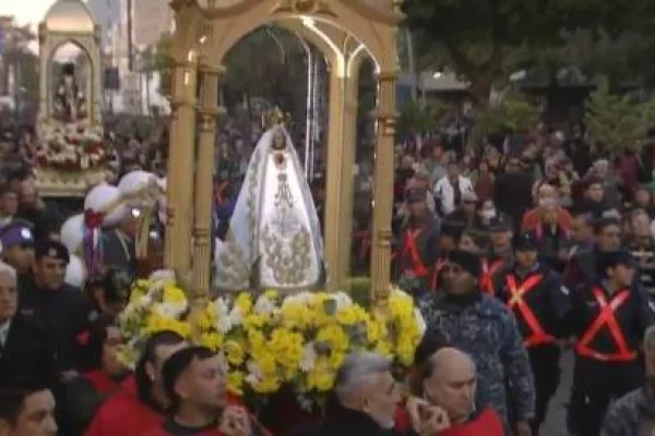 Celebraron los 30 años de la primera visita de la Virgen del Valle a La Rioja