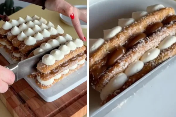 Postre de vainillas, crema y dulce de leche: la versión gourmet de un clásico irresistible