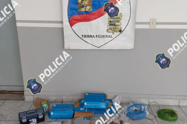La Policia recuperó elementos robados desde una casa en construcción