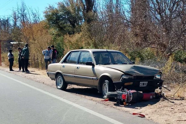 Motociclista resultó con fracturas en un siniestro vial en San Blas de Los Sauces