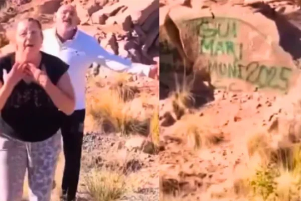 La Justicia identificó a los turistas que vandalizaron rocas y determinó que son de Buenos Aires