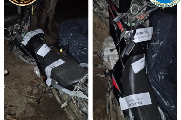 Investigaciones secuestró una motocicleta en el centro de la capital