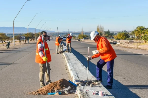 Inició segunda etapa del alumbrado de Ruta Nacional 9