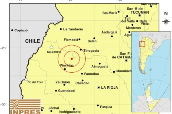 El Oeste riojano tembló durante la madrugada