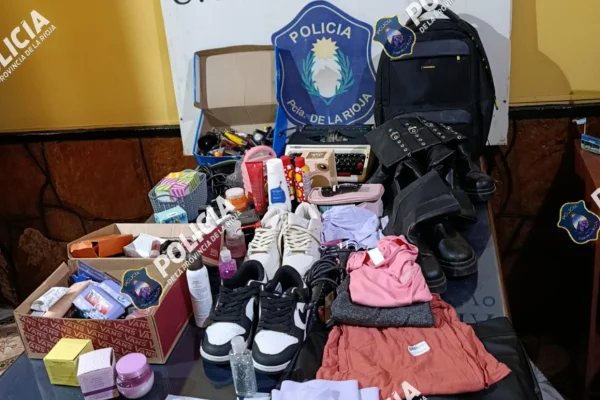 La policia recuperó de todo en Olta y demoró a dos menores