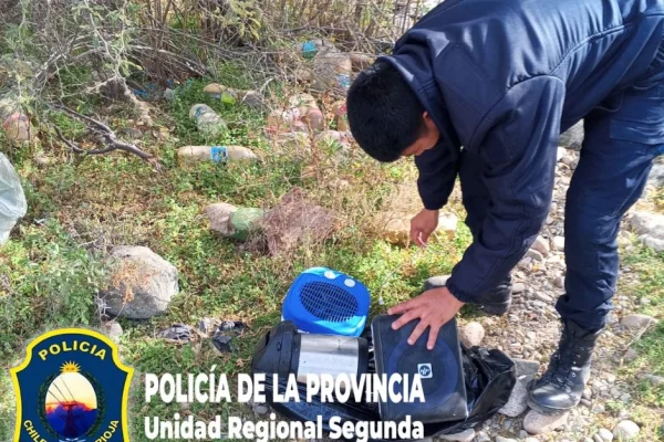 Recuperan elementos robados en Chilecito y detienen a dos personas