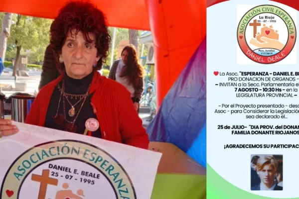 Proponen declarar el 25 de julio como Día Provincial del Donante de Órganos en homenaje al primer donante riojano