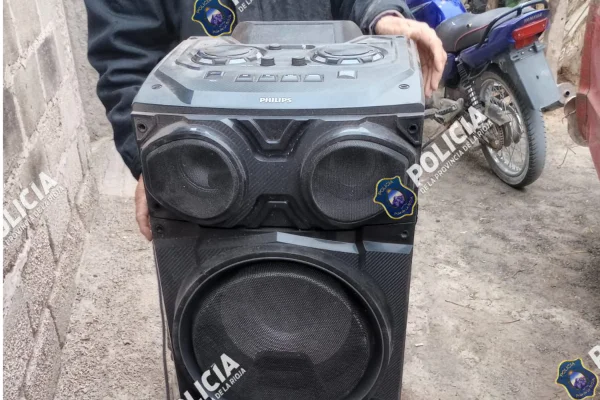 Recuperan un parlante robado en la zona norte