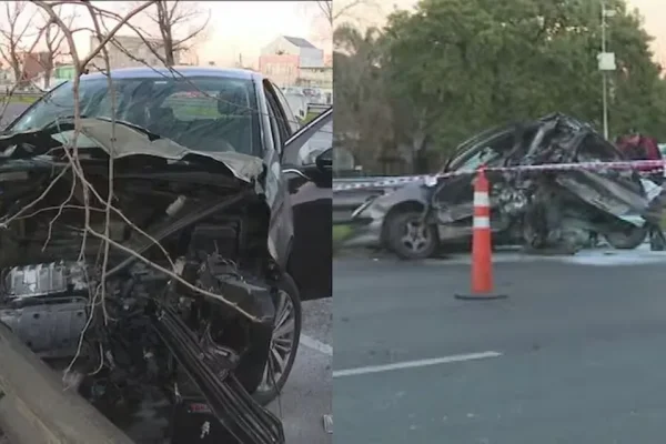 Violento choque entre dos autos y una camioneta en la avenida General Paz: hay nueve heridos