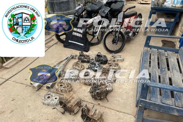 Secuestran motociletas y motopartes en Chilecito