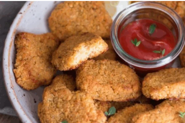Nuggets de pollo saludables: sin harina, crujientes y nutritivos