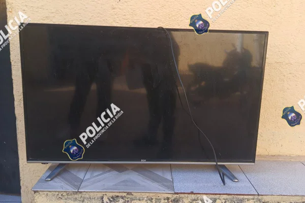 Secuestran un televisor robado en la capital