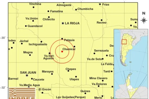 El Oeste riojano tembló durante la madrugada