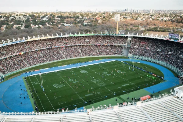 El partido entre Los Pumas y los All Blacks llevó al Kempes una fiesta histórica