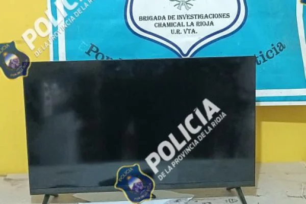 Investigaciones recuperó un televisor en Chamical