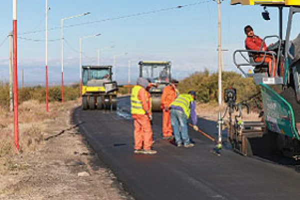 Abrieron obra de reasfaltado en la localidad de Sañogasta