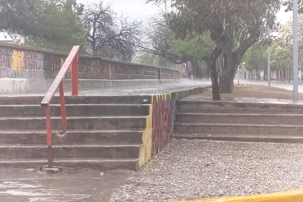 Santa Rosa llegó con una llovizna este sábado