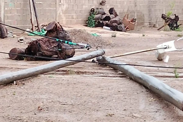 La tormenta de Santa Rosa ocasionó graves daños en el Departamento San Martín