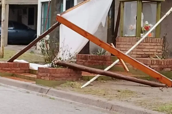La tormenta de Santa Rosa provocó destrozos en Ulapes
