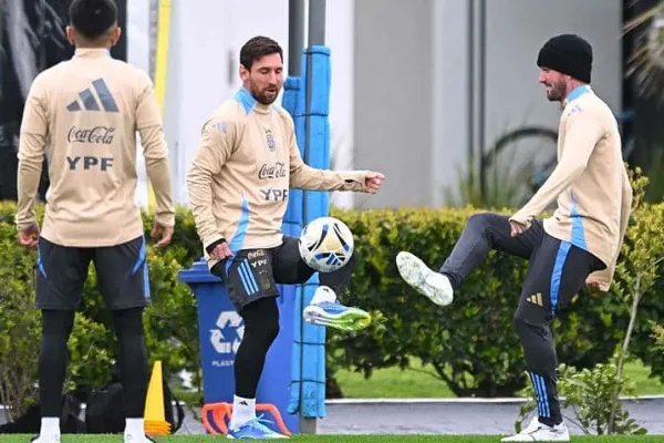 La Selección Argentina entrenó con la mente puesta en Venezuela
